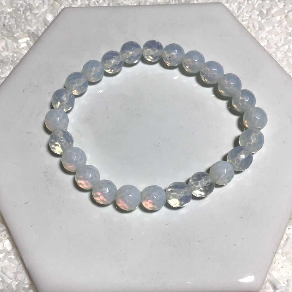Opalite faceted bracelet